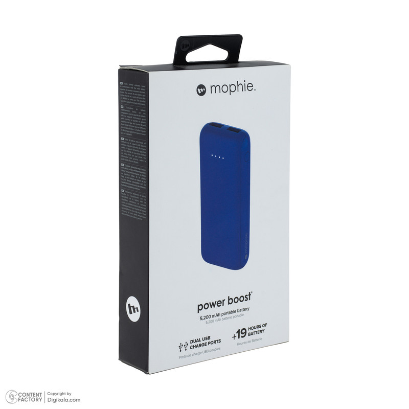 پاوربانک 10 وات موفی مدل Power boost ظرفیت 5200 میلیآمپرساعت به همراه کابل MicroUSB