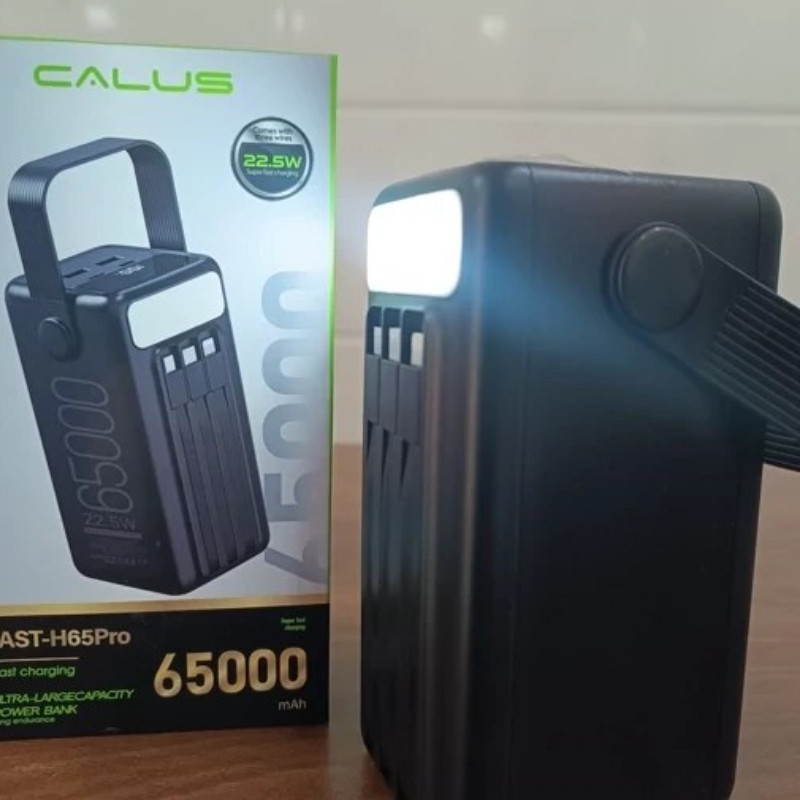 پاوربانک 22.5 وات کالوس مدل H65pro ظرفیت 65000 میلیآمپرساعت