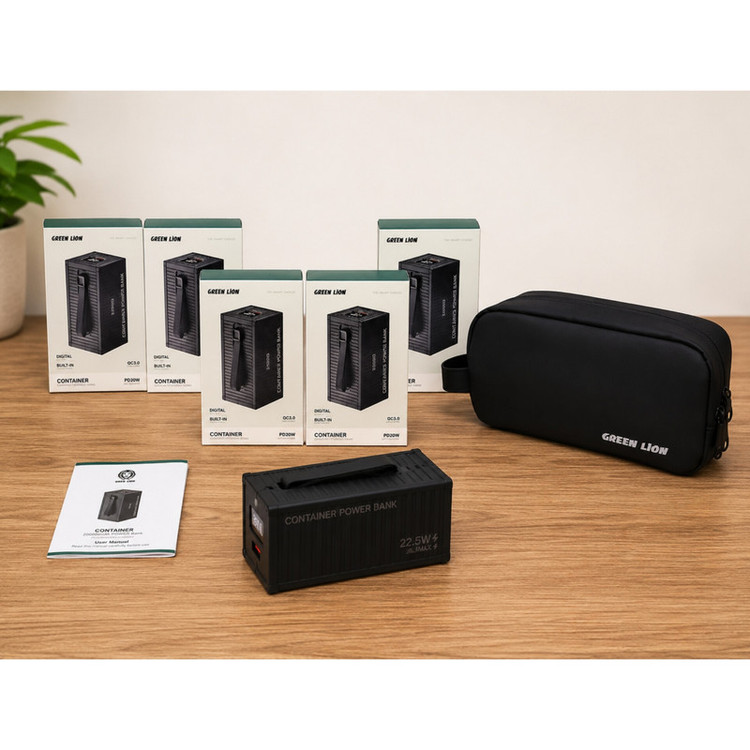 پاوربانک 22.5 وات گرین لاین مدل Container GL-PX61 ظرفیت 20000 میلیآمپرساعت