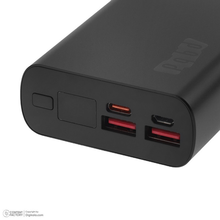 پاوربانک 67 وات پی کیو بی دی مدل PQ-PB02 ظرفیت 20000 میلیآمپرساعت به همراه کابل USB-A به USB-C