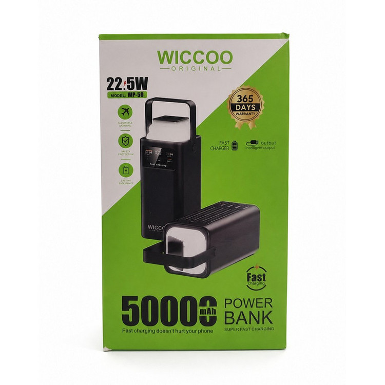 پاوربانک ویکو مدل WP-50 ظرفیت 50000 میلی آمپر ساعت