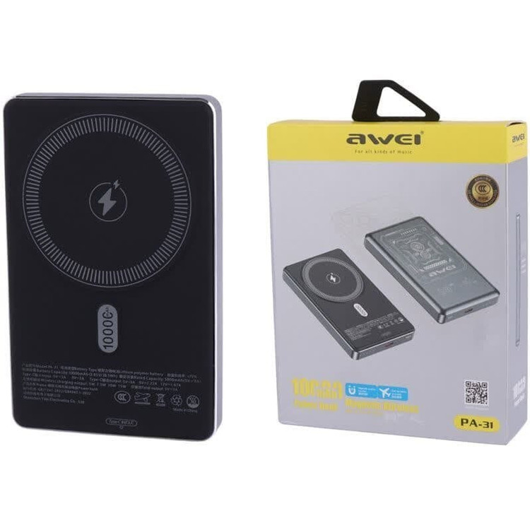 پاوربانک اوی طرح مگ سیف مدل PA-31 20W ظرفیت 10000 میلی آمپر ساعت