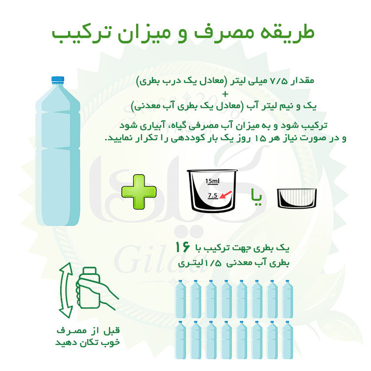 کود مایع جلبک دریایی گیلدا مدل Seaweed حجم 120 میلی لیتر